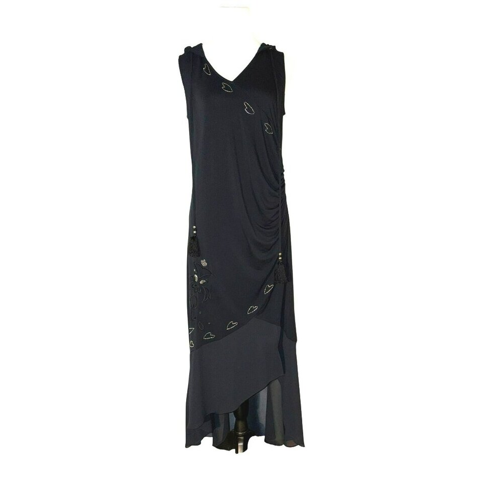 Haute Hippie Tribe Dress - Black with Hood